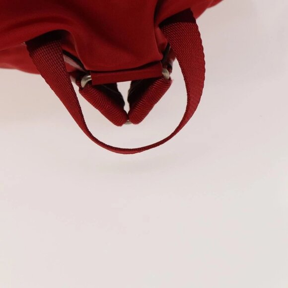 PRADA Backpack Nylon Silver Red Auth - Picture 5 of 16